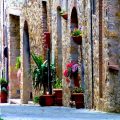 The main street of San Donato in Poggio, Chianti