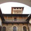 The courtyard of Castello di Vicchiomaggio