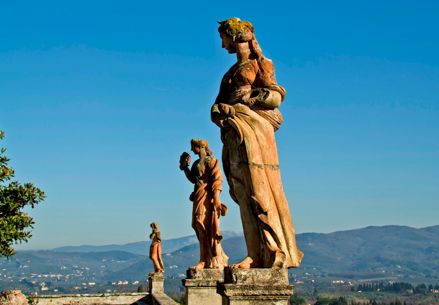 Villa Corsini terracotta statues