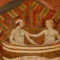 La Camera del Podestà Museo Civico, San Gimignano bathing scene
