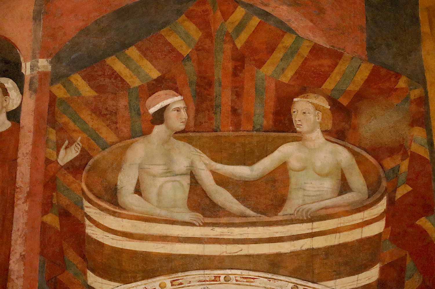 La Camera del Podestà Museo Civico, San Gimignano bathing scene