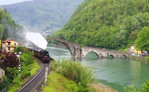 steam engine at Ponte della Maddalena