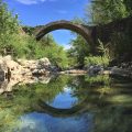 Ponte della Pia over the Rosia stream in Tuscany