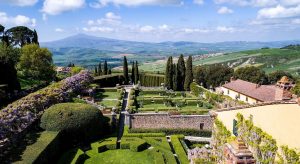 Tuscan gardens at Villa La Foce
