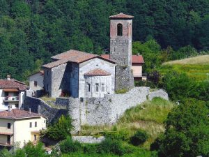 Church of Sant'Andrea in the remians of the Rocca of Ceserana