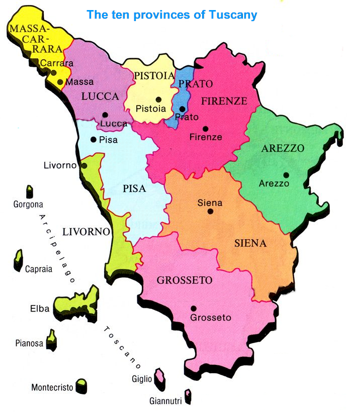 Provinces of Tuscany