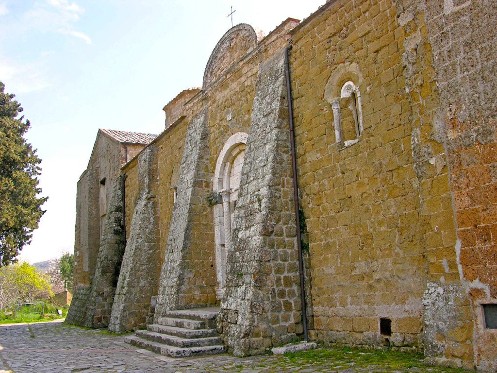 Walls of the Co-cathedral of Saints Peter and Paul at Sovana