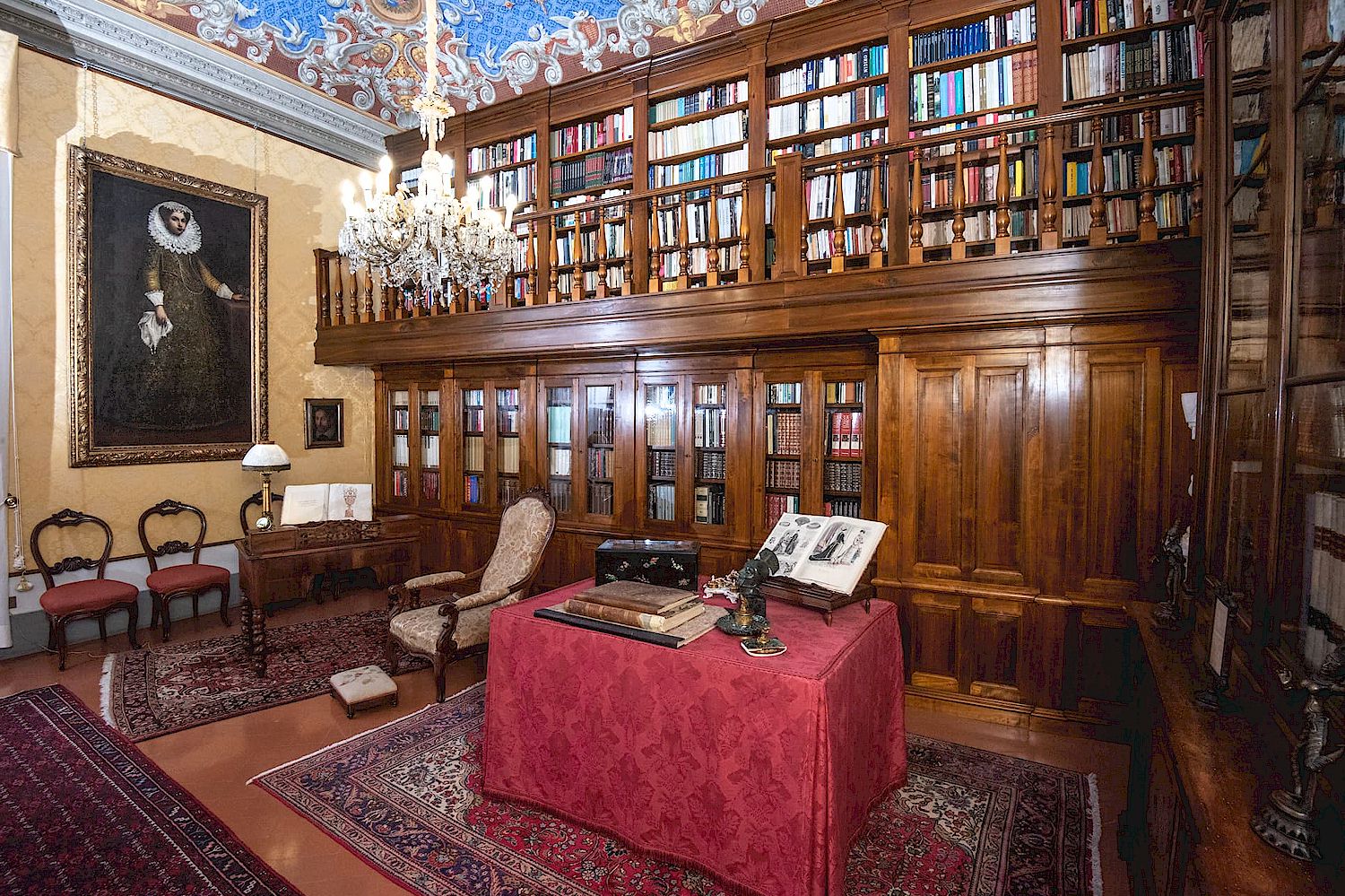 The library of Palazzo Viti